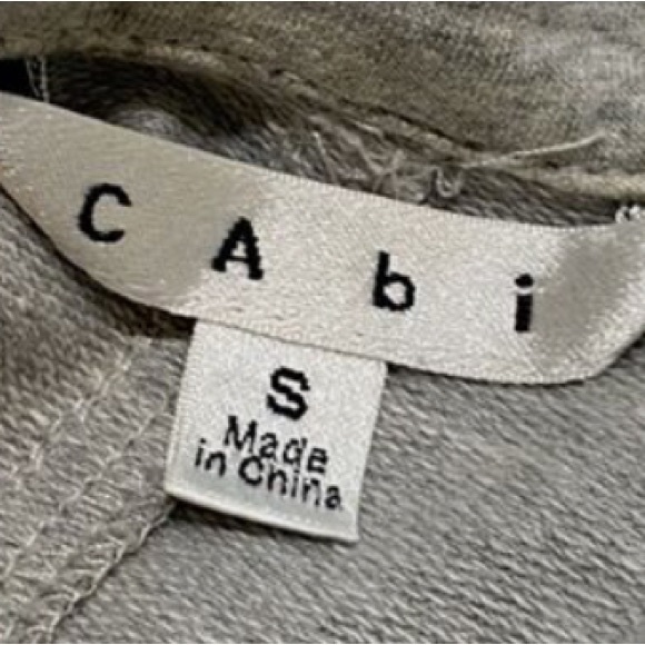 CAbi Jacket Sweatshirt Double Breasted Gray - Small - Picture 7 of 9
